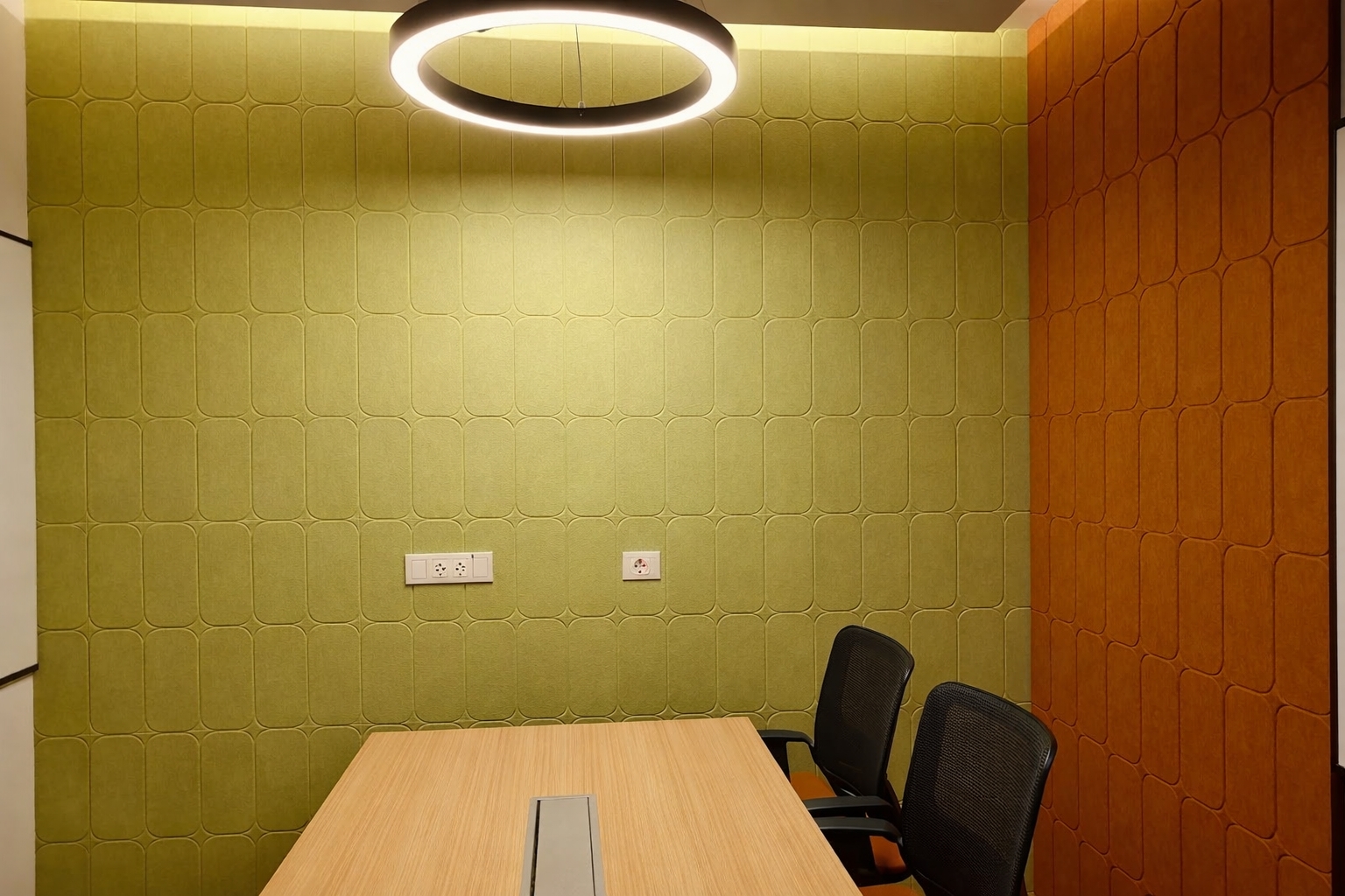 Compressed Fibreglass Acoustic wall panels